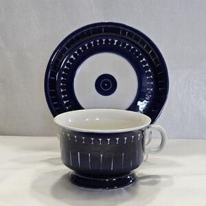 "Valencia" Footed Cup & Saucer by Arabia of Finland.